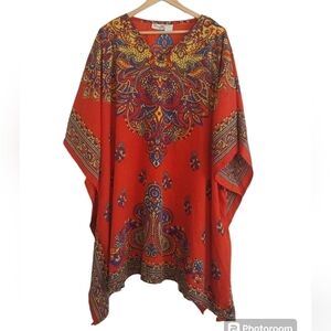 sante' classics red one size women's dress top